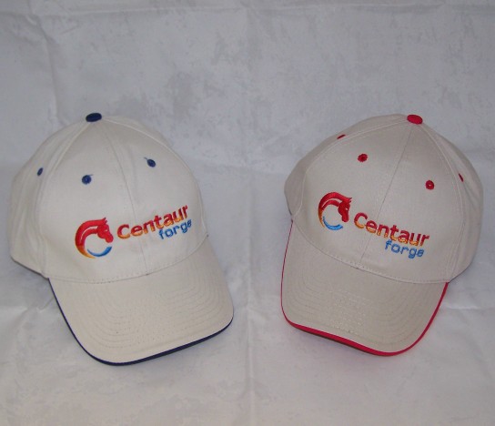 Centaur Forge Embroidered Baseball Hat with Red Trim